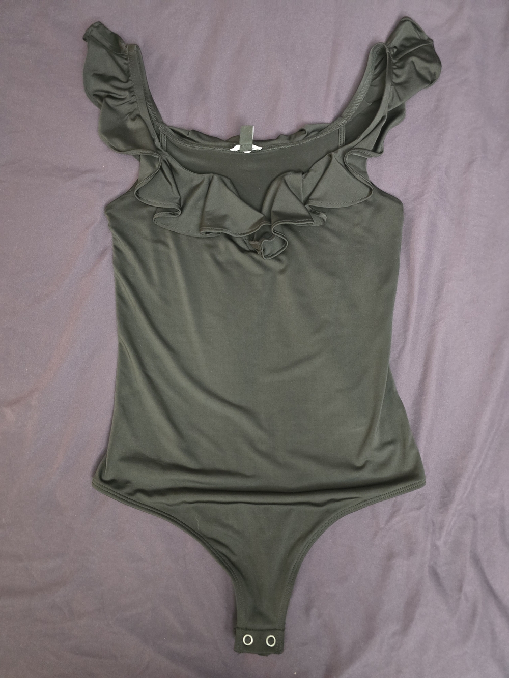 Express Black Bodysuit Contour Top